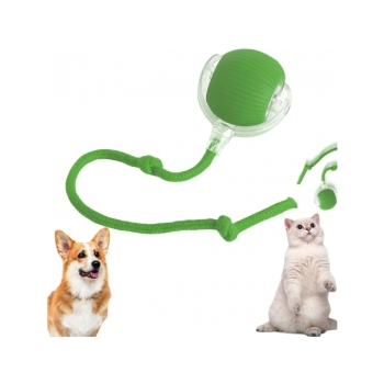 Zabawka dla kota ruchoma piłka zielona