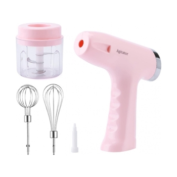 Rozdrabniacz do czosnku mikser ładowany USB różowy