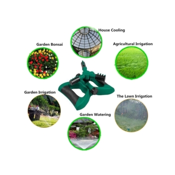 Zraszacz do trawnika 360 stopni 3-ramienny