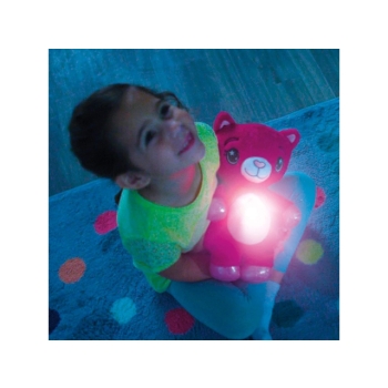 Pluszowy miś projektor gwiazd uspokajacz  kolorowy