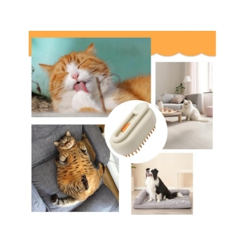 SZCZOTKA DLA PSA KOTA NAWILŻAJĄCA SIERŚĆ PAROWA