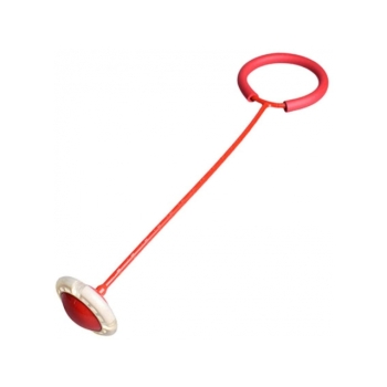 Skakanka / hula hop na nogę składana- czerwony