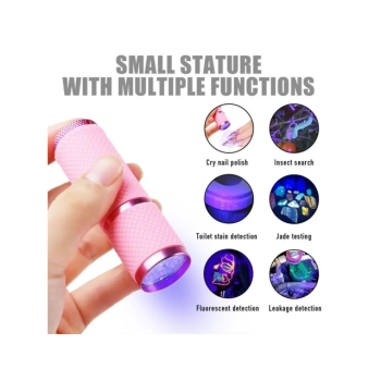 LAMPA LATARKA UV LED DO PAZNOKCI MINI MAŁA  RÓŻOWA