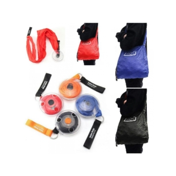 Materiałowa zwijana torba na zakupy