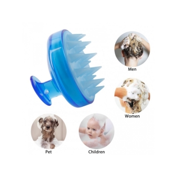 Silikonowa szczotka do masażu mycia głowy i skóry