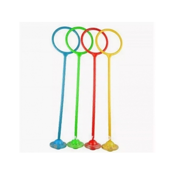 Skakanka / hula hop na nogę składana- żółty