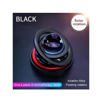 Zapach samochodowy Solarny obrotowy dyfuzor czarny