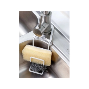 Uchwyt na gąbkę zmywak organizer wieszak biały