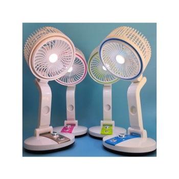 Wentylator z lampką ładowany USB JH-2018