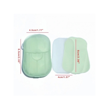 10x Mydło w listkach 20 sztuk + etui niebieskie