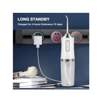 IRYGATOR DENTYSTYCZNY USB Z 2 KOŃCÓWKAMI biały