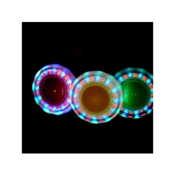 Skakanka / hula hop na nogę składana- żółty