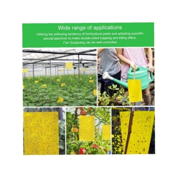 ŻÓŁTE LEPY DO DONICZEK NA MSZYCE 10SZT 20x15cm