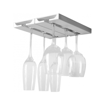 WIESZAK NA WINO Kieliszki PODWÓJNY kolor biały