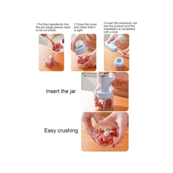 Rozdrabniacz do czosnku mikser ładowany USB zielon