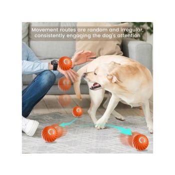 Interaktywna uciekająca piłka dla PSA KOTA niebies