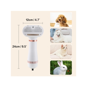 4 w 1 Suszarka dla zwierząt z szczotką parową