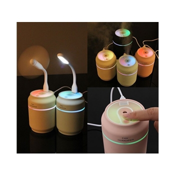 NAWILŻACZ POWIETRZA USB ŚWIECĄCY LAMPKA + WIATRAK