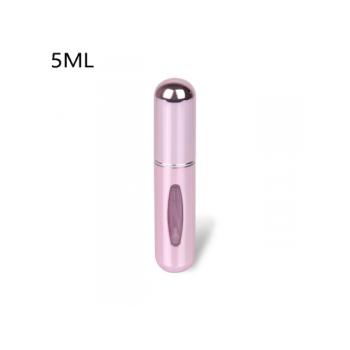 ATOMIZER PODRÓŻNY DO PERFUM FIOLKA 5ml PUDROWY RÓŻ