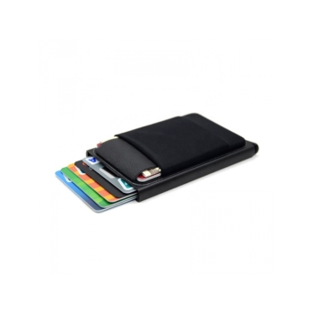 Aluminiowy Cienki Portfel RFID Etui Karty złoty