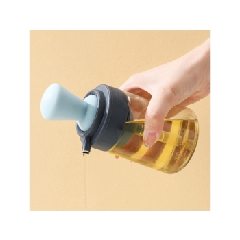 Szklany dozownik oliwy, oleju z pędzelkiem 350ml