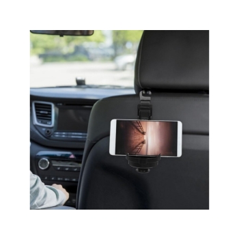 Uchwyt na kubek telefon haczyk na zagłówek brązowy