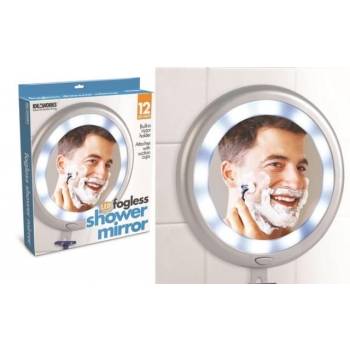 LUSTRO 12 LED PRZYSSAWKI LUSTERKO ŁAZIENKOWE