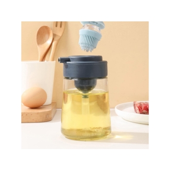 Szklany dozownik oliwy, oleju z pędzelkiem 350ml