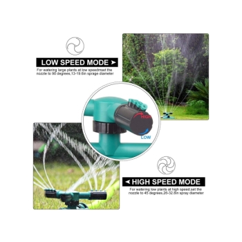 Zraszacz do trawnika 360 stopni 3-ramienny