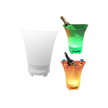 POJEMNIK WIADERKO NA LÓD GŁOŚNIK BLUETOOTH LED