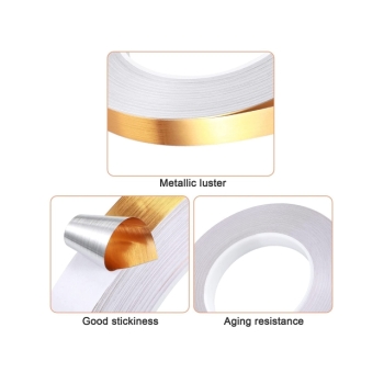 Taśma Ozdobna Samoprzylepna Złota 0,5 cm x 50 m