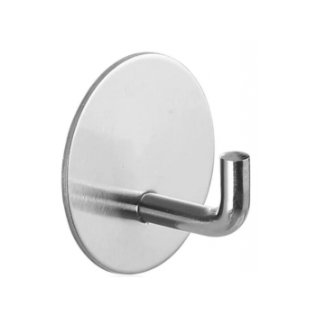 HACZYK ŁAZIENKOWY SAMOPRZYLEPNY SREBRNY OKRĄGŁY