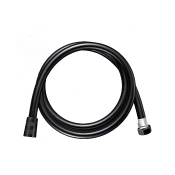 Wąż prysznicowy PCV 360° czarny GUMOWY GŁADKI 150